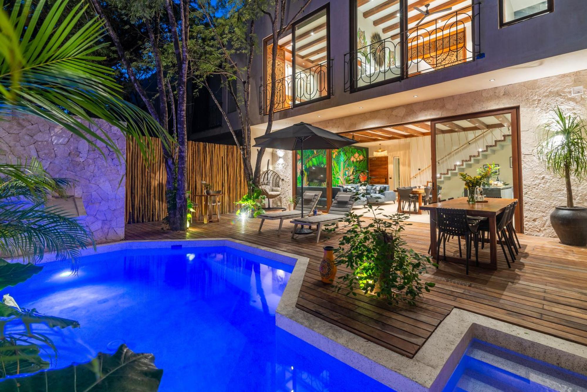 El Rey Loro - Lux 4 Bed Villa @Bluedeertulum Ngoại thất bức ảnh